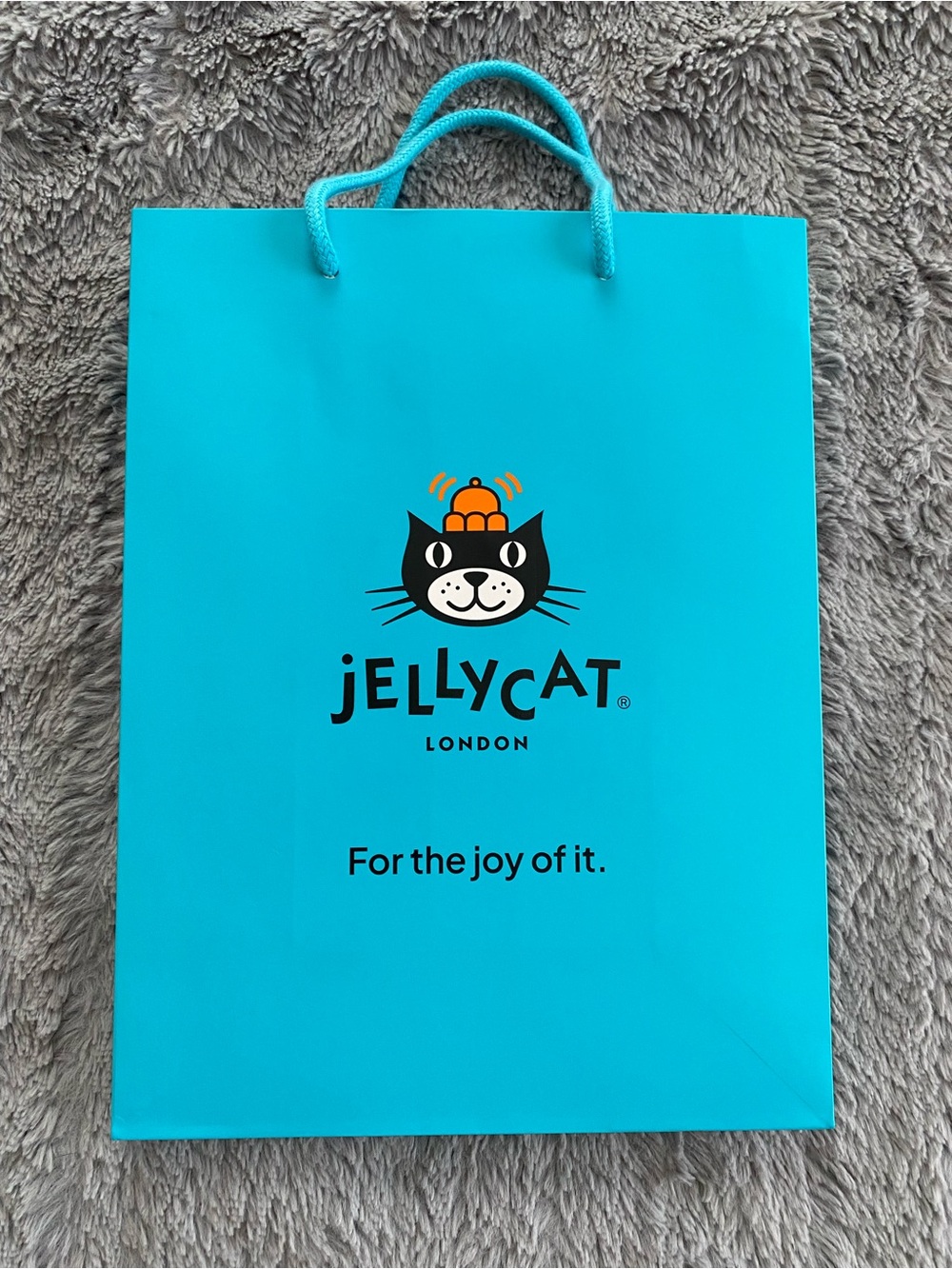 Jellycat Cat Bag from purchase at Chicago store